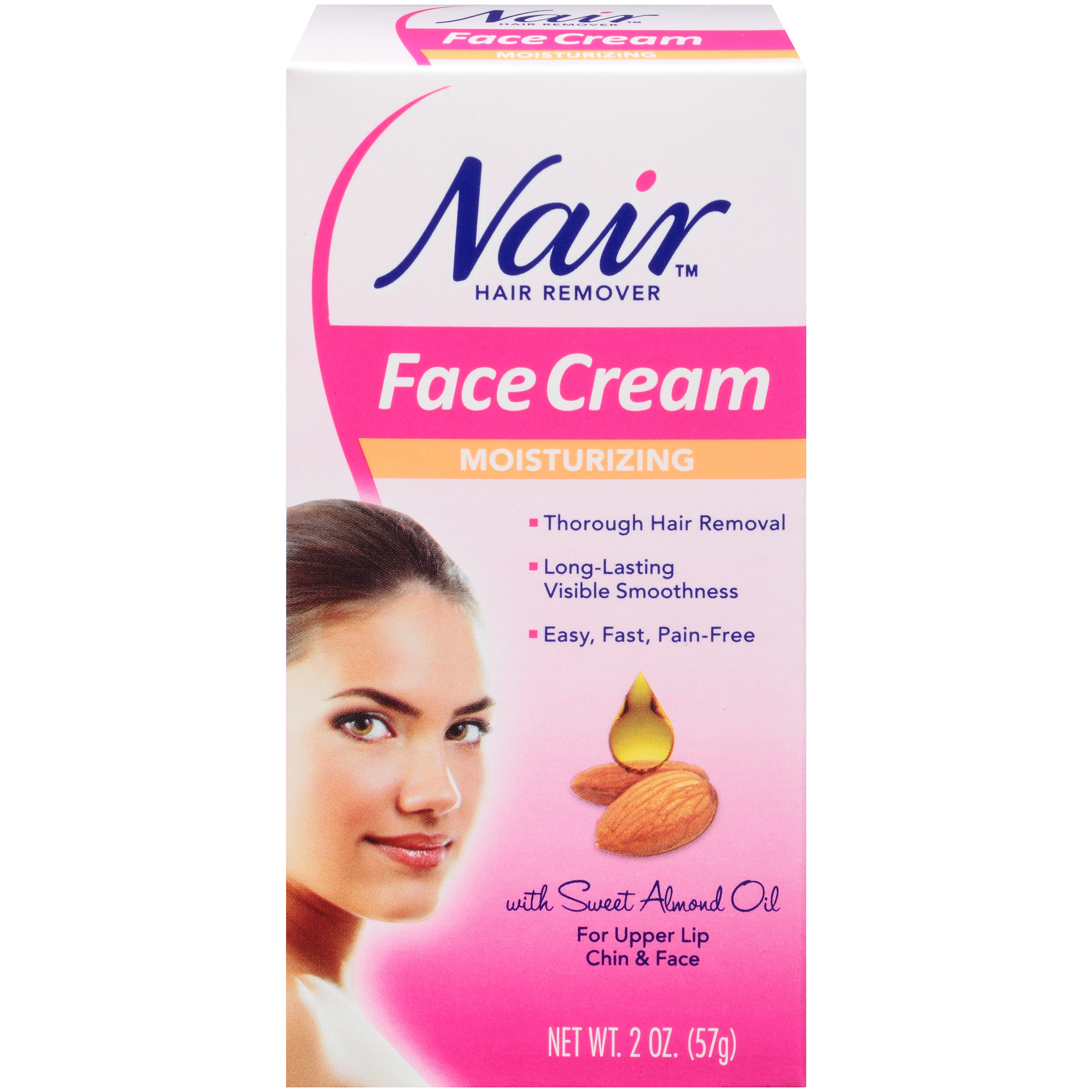 Female facial hair removal cream