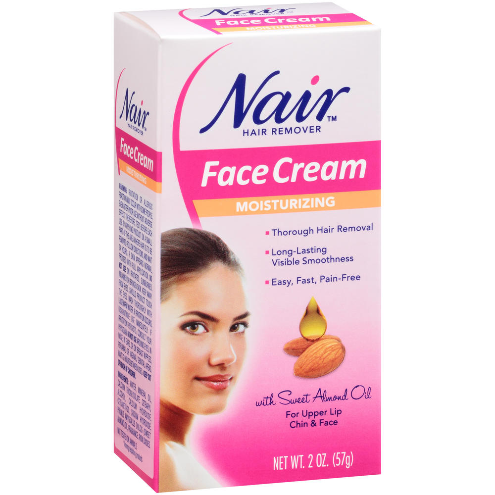 Nair Hair Remover, Moisturizing Face Cream, 2 oz (57 g)