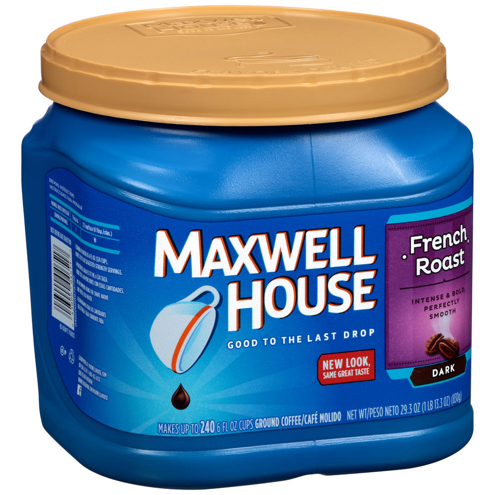 Maxwell House Ground Coffee, French Roast, 29.3 oz