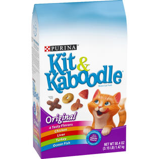 Purina Kit & Kaboodle Brand Cat Food Original 3.15 lb. Bag