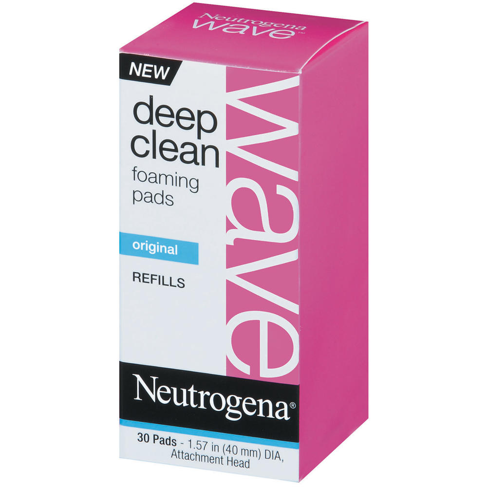 Neutrogena Wave Deep Clean Foaming Pads Refills, Original, 30 pads