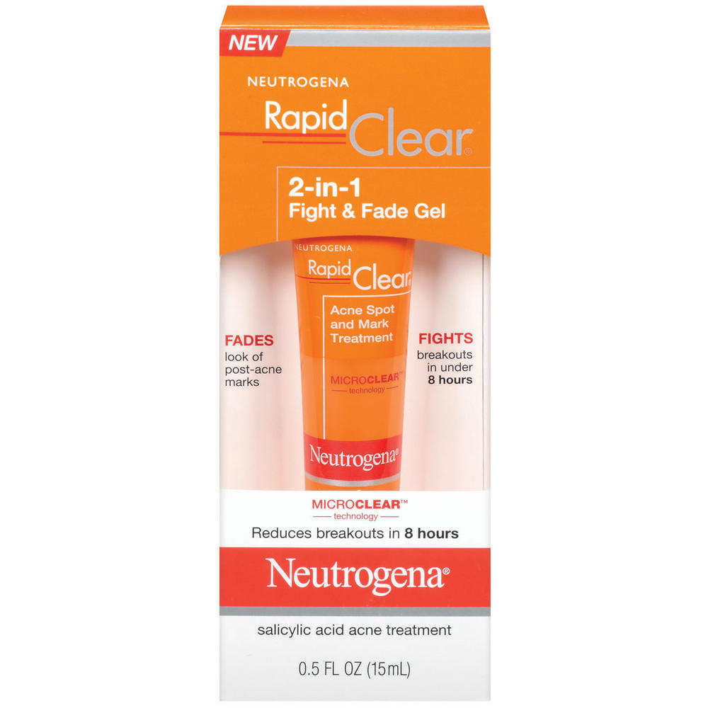 Neutrogena Rapid Clear 2-in-1 Fight & Fade Gel, 0.5 fl oz (15 ml)