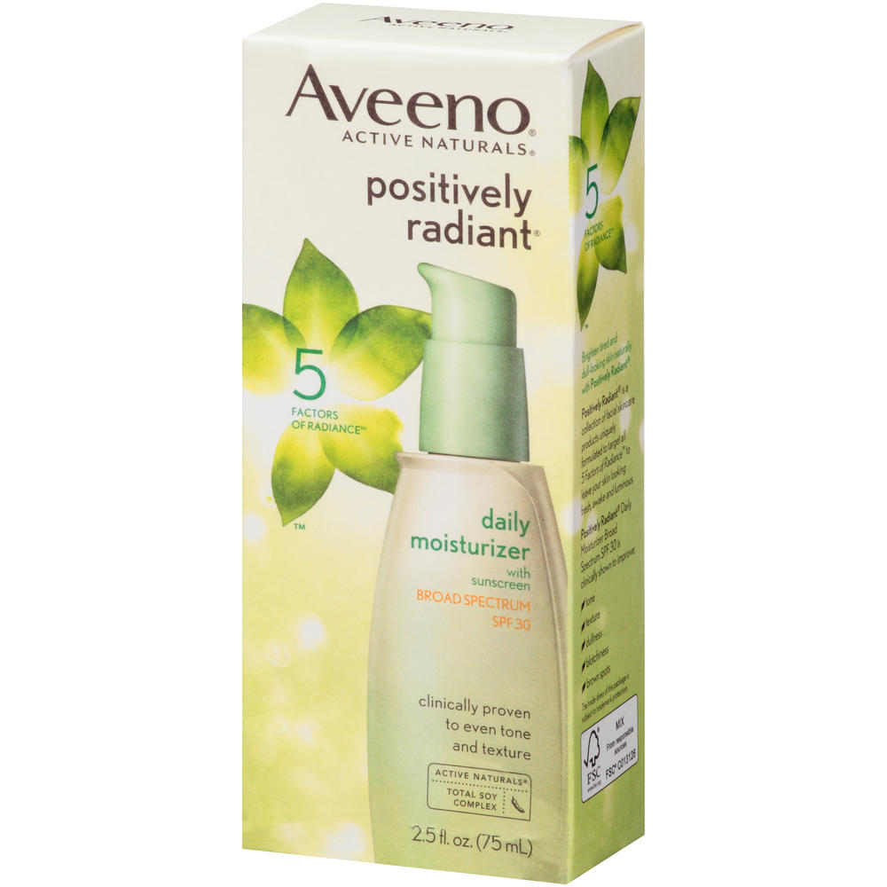 Aveeno Active Naturals Positively Radiant Daily Moisturizer, 2.5 fl oz (75 ml)