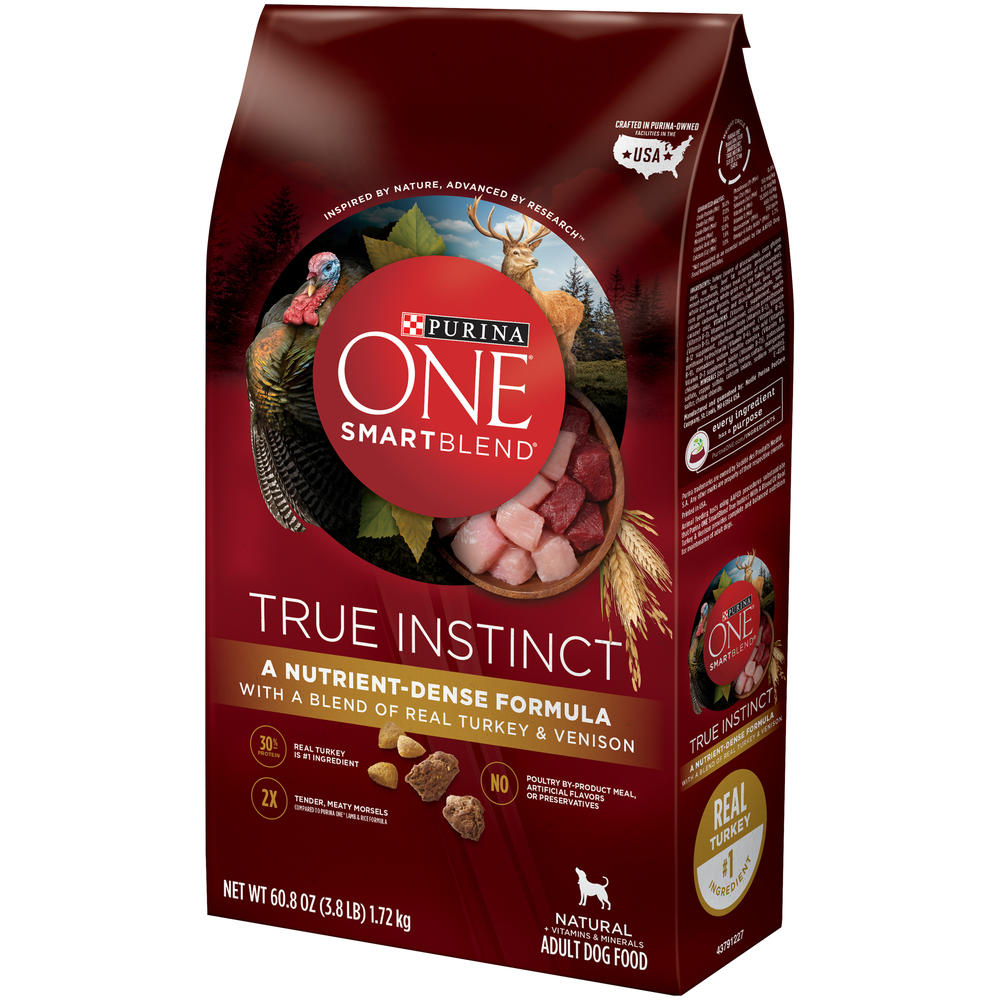 Purina ONE SmartBlend True Instinct with Real Turkey & Venizon Adult Dog Food 3.8 lb.