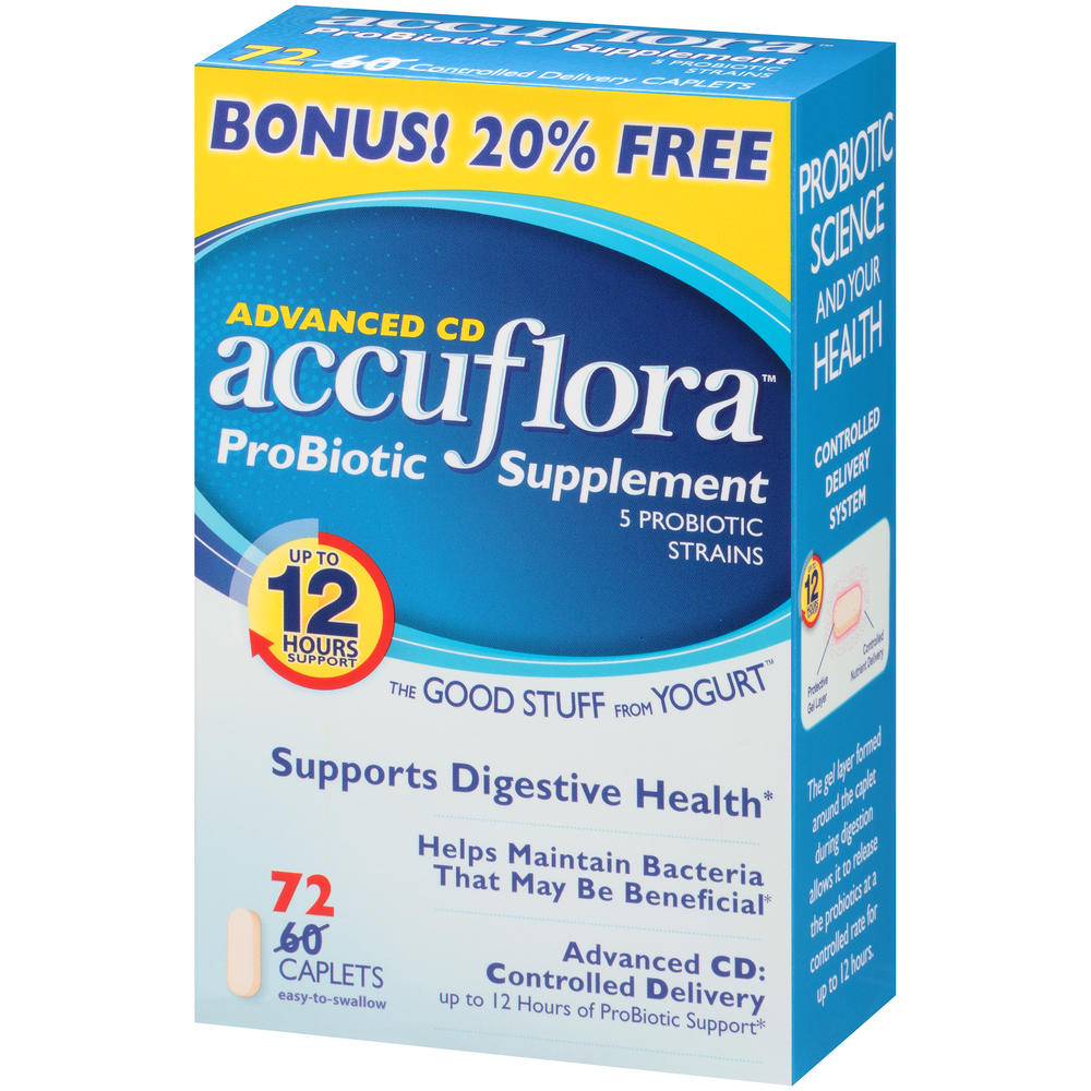 Accuflora &#8482; Advanced CD Probiotic Supplement Caplets 72 ct Box
