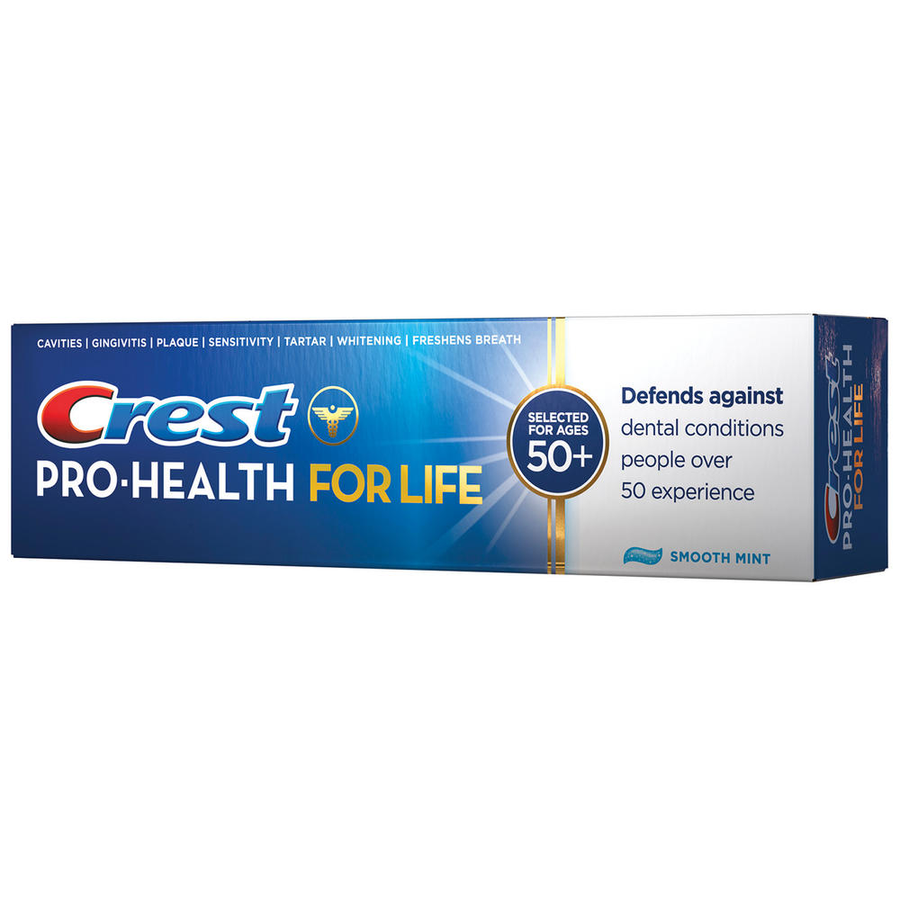 Crest Pro Health for Life Smooth Mint Fluoride Toothpaste 6 oz