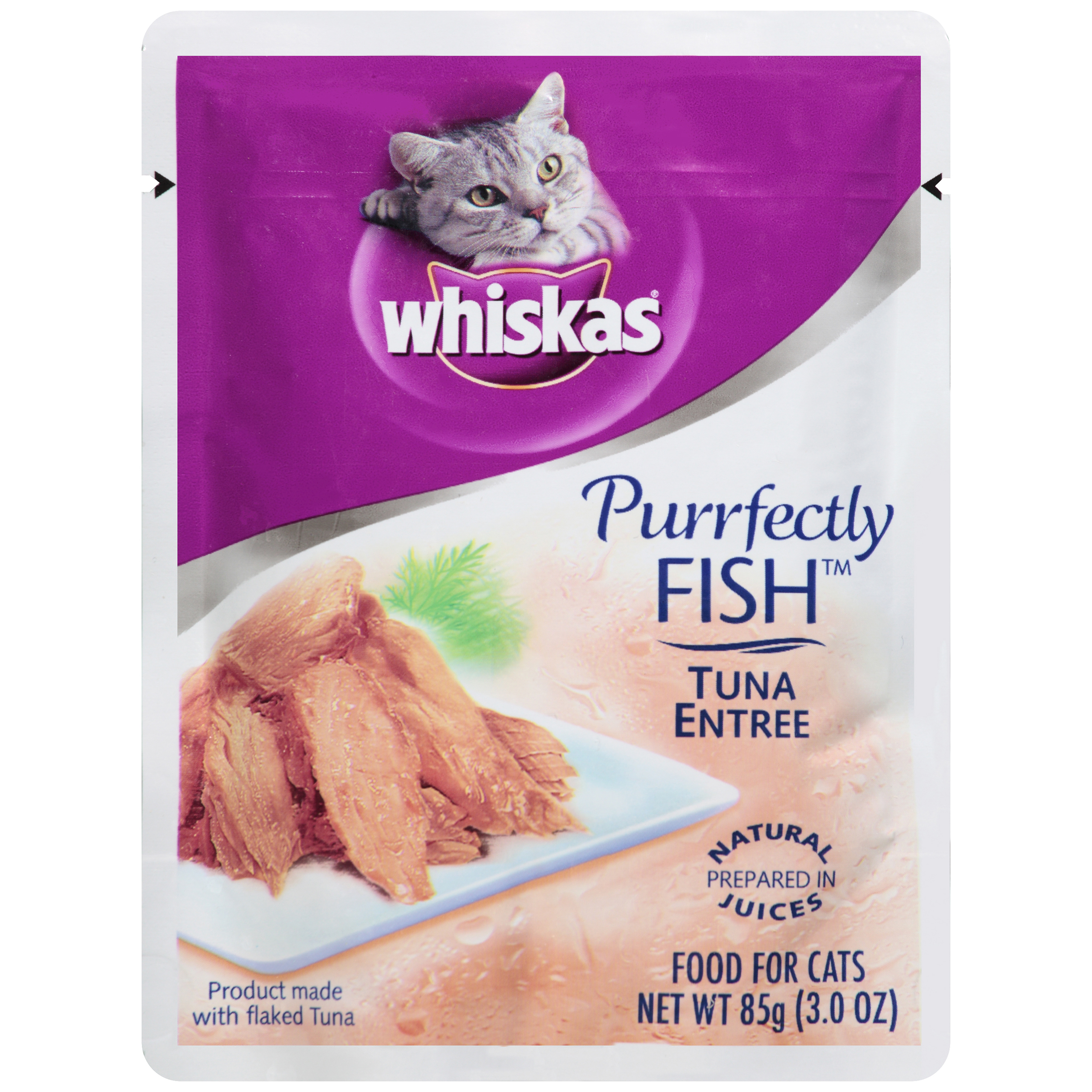 Whiskas Purrfectly Fish Tuna Entree Wet Cat Food 