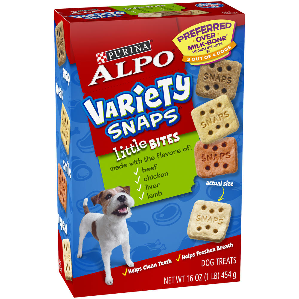 Alpo Variety Snaps Little Bites Dog Treats 16 oz. Box