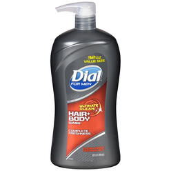 Dial Men 3in1 Body, Hair and Face Wash, Ultimate Clean, 32 fl oz