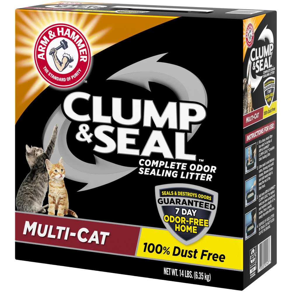 Arm & Hammer Cat Litter Clump & Seal Multi-Cat, 14 lbs (6.35 kg)