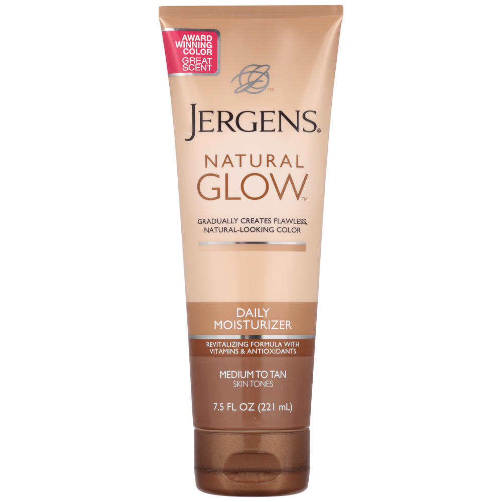 Jergens Daily Moisturizer, Revitalizing, Medium to Tan Skin Tones, 7.5fl oz