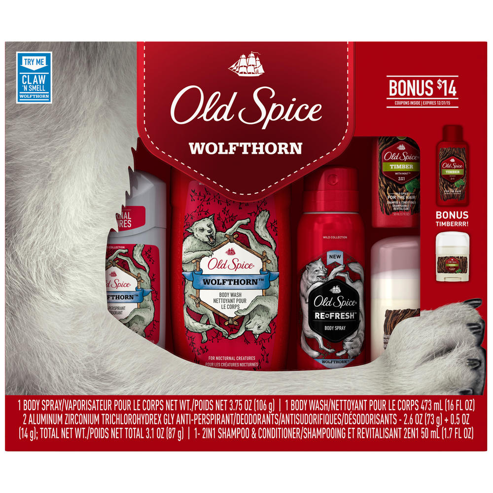 Old Spice Wolfthorn Men Gift Set, 5 Pc