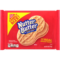 Nabisco Nutter Butter Sandwich Cookie - Peanut Butter - 16.00 Ounces