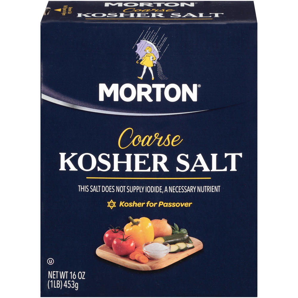 Morton Salt, Kosher, Coarse, 16 oz (1 lb) 453 g