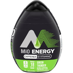MiO Energy Green Thunder Liquid Water Enhancer, Caffeinated, 1.62 fl oz Bottle