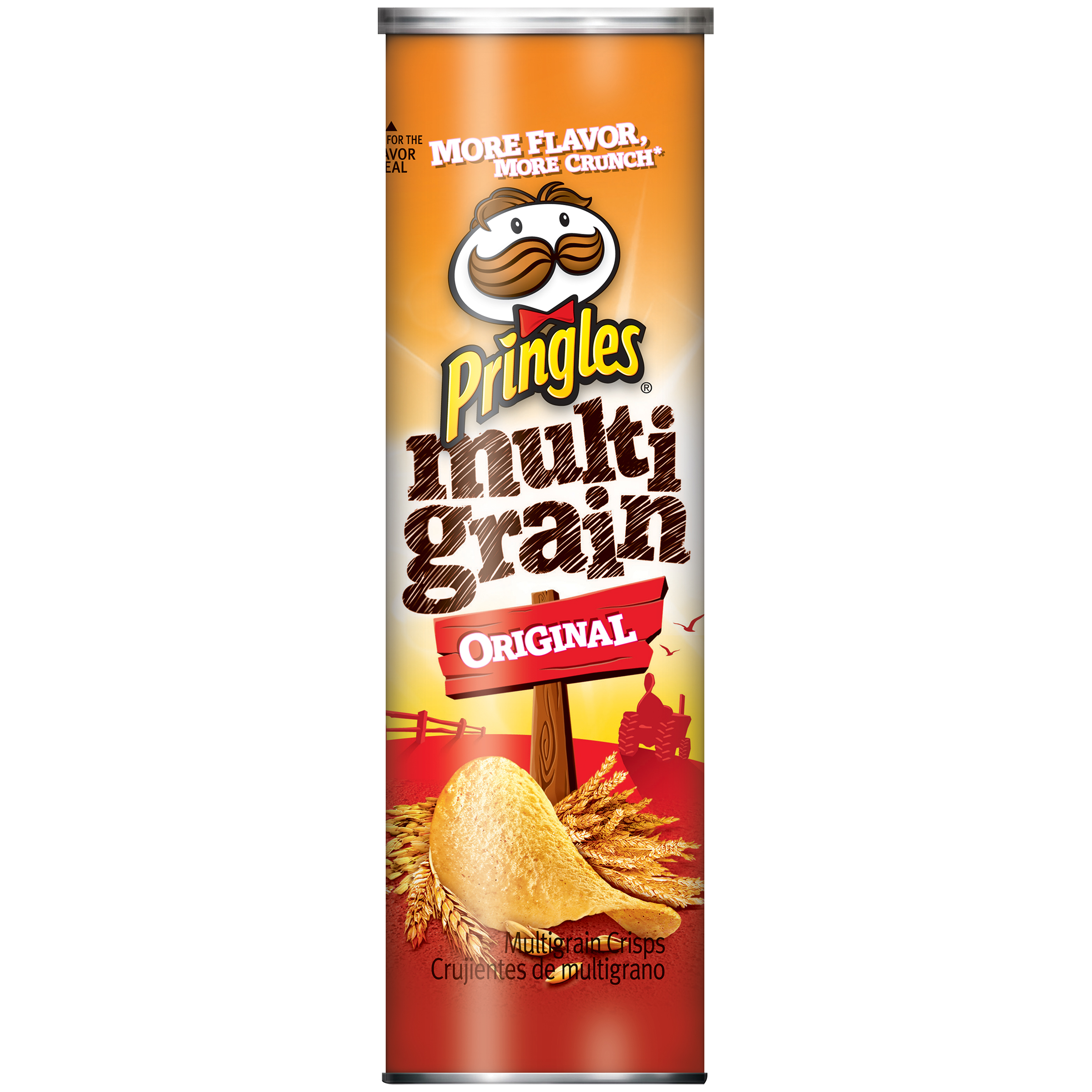 Pringles Multigrain Crisps Original, 6.28 oz Canister