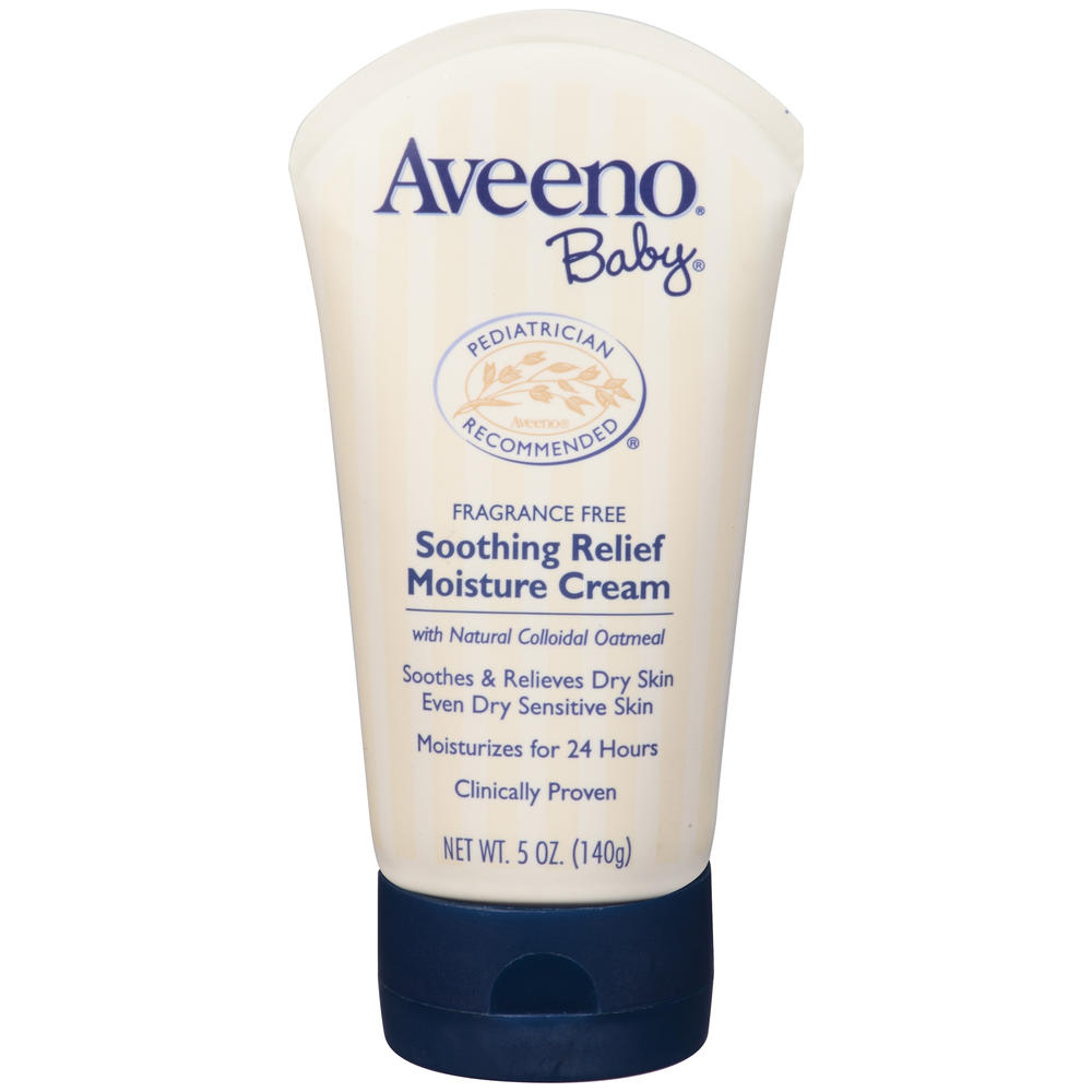 Aveeno Baby Moisture Cream, Soothing Relief, Fragrane Free, 5 oz (140 g)