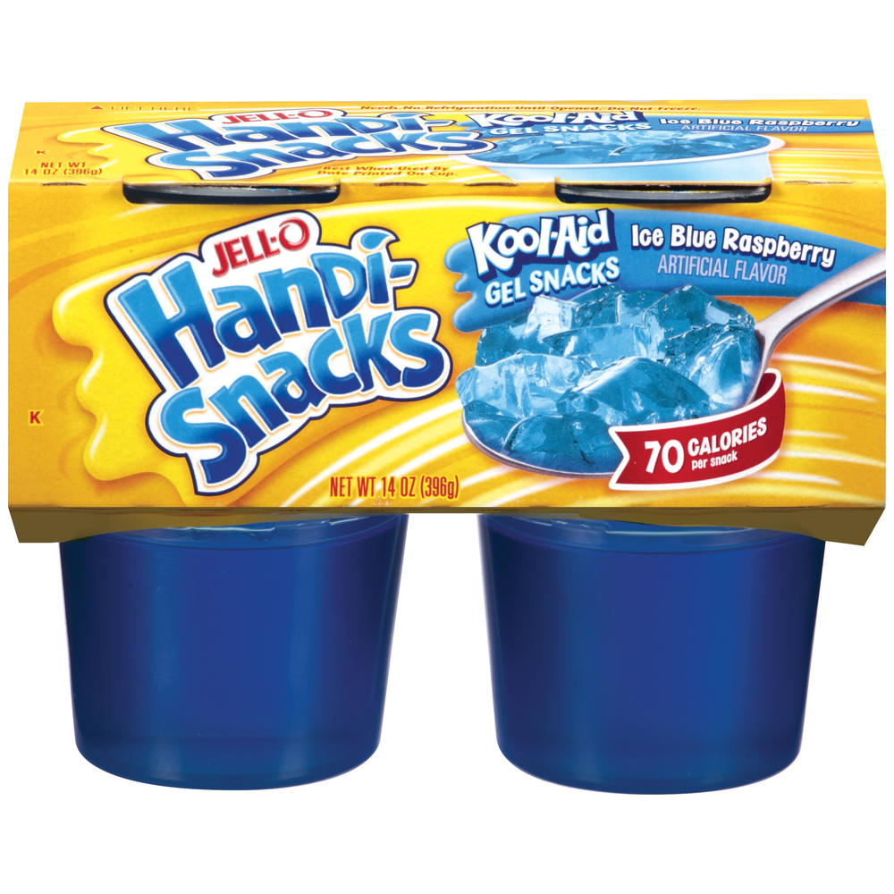 Kool-Aid Gel Snacks, Ice Blue Raspberry, 4 cups [14 oz (396 g)]