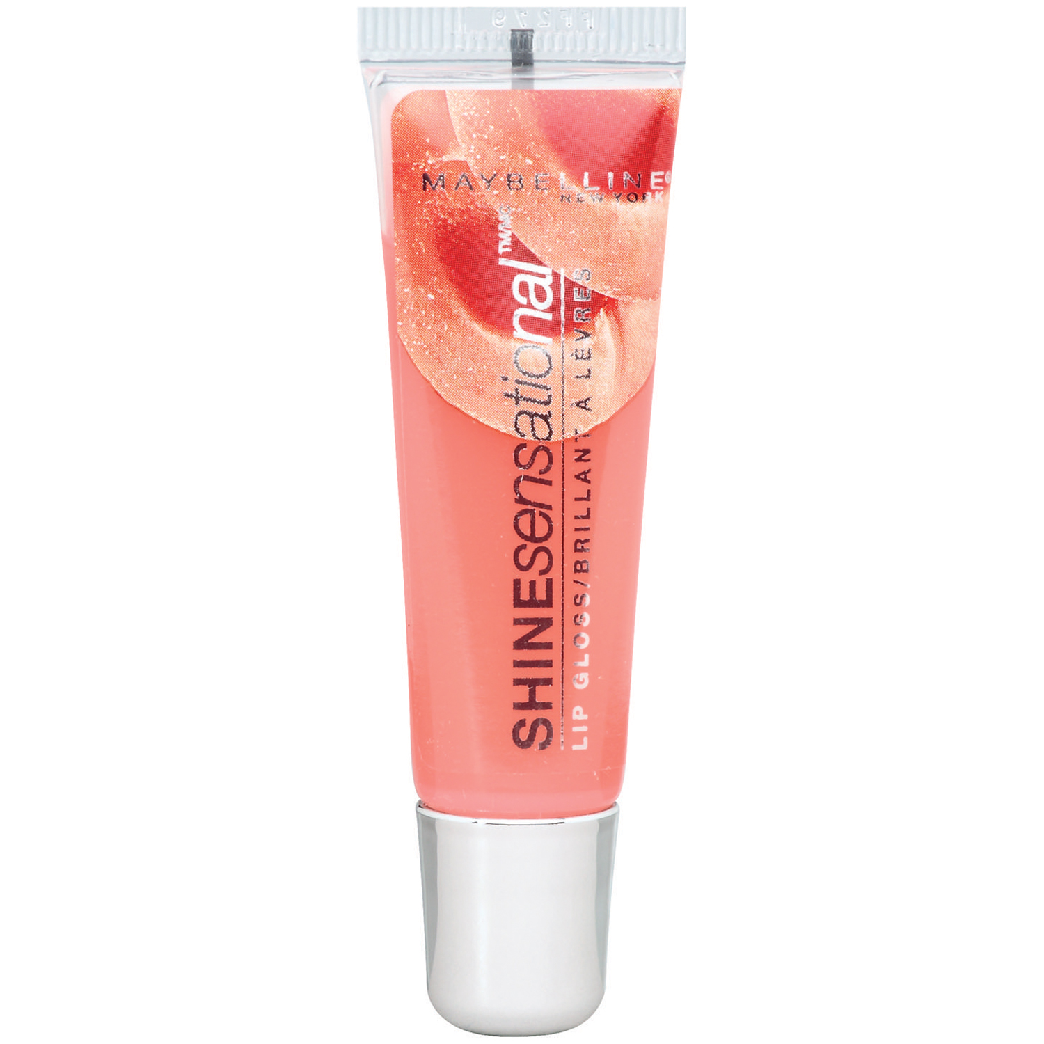 Maybelline New York Shine Sensational Lip Gloss, Peach Sorbet 05, 0.38 fl oz (11.3 ml)