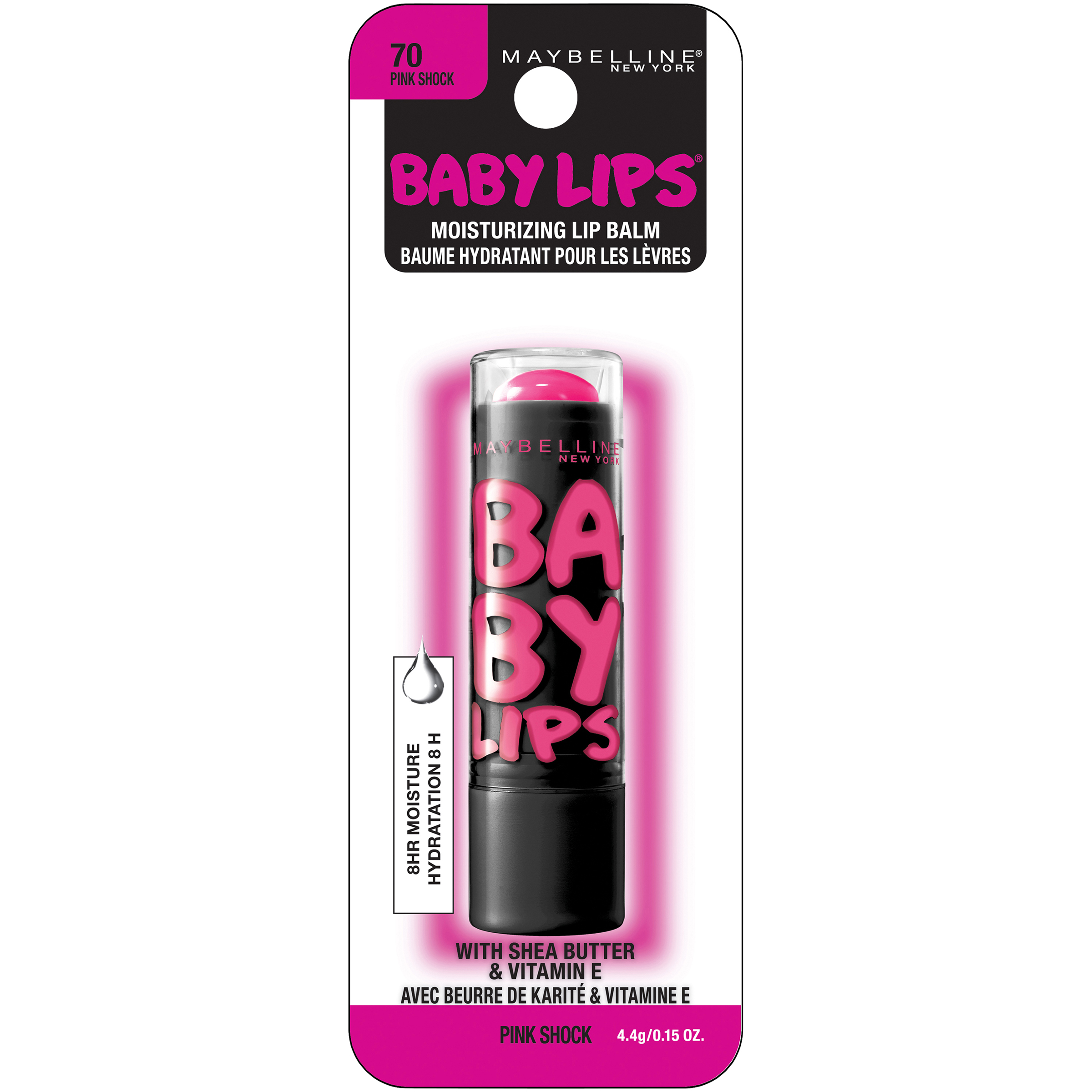 Maybelline New York Baby Lips(r) Electro Lip Balm Pink Shock 0.15 oz.