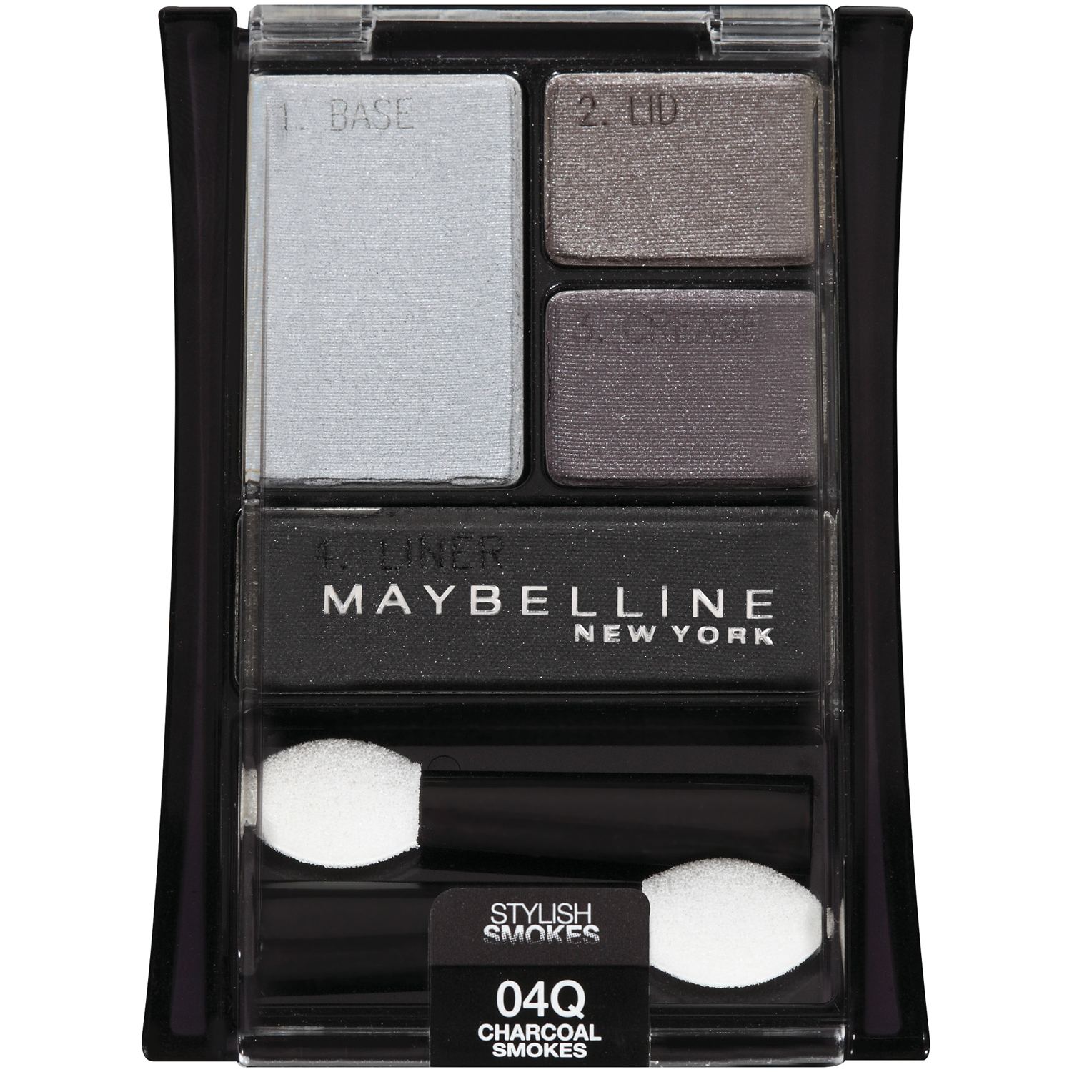 Maybelline New York Expert Wear Stylish Smokes Eyeshadow, Charcoal Smokes 04, 0.17 oz (4.8 g)