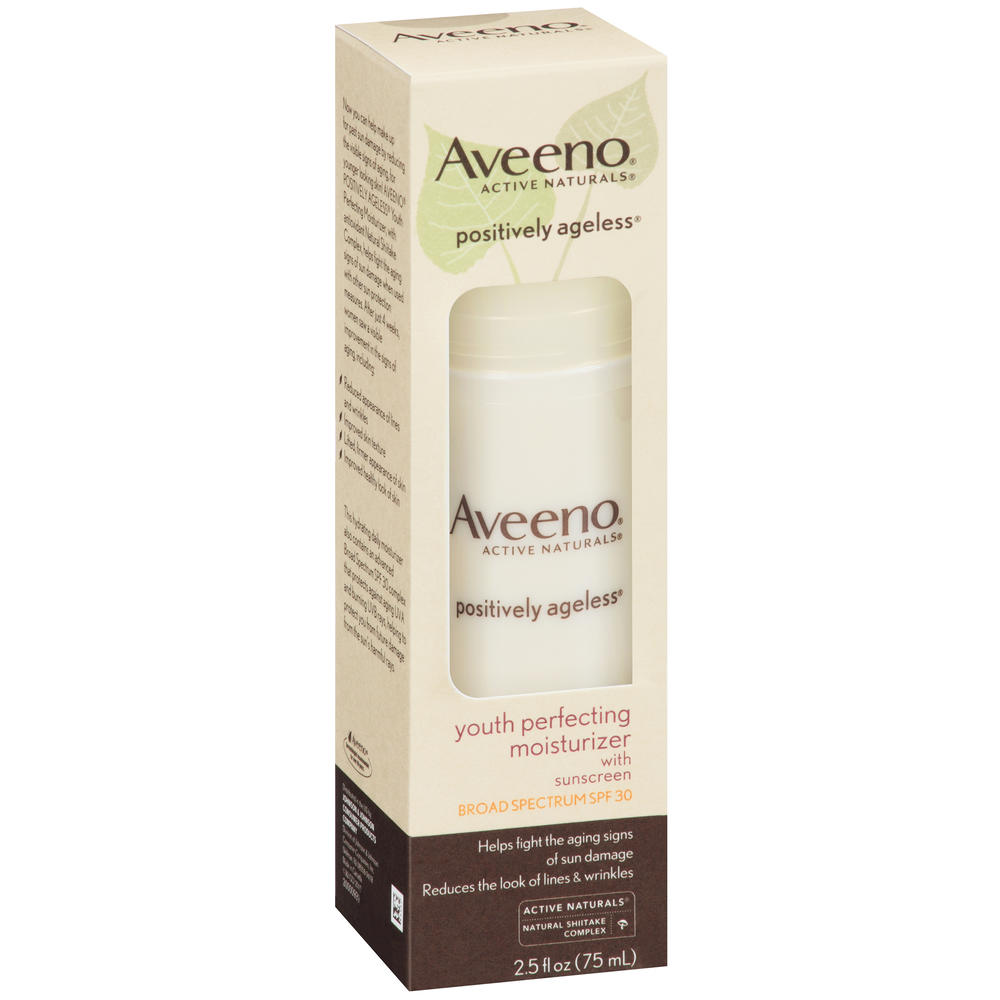 Aveeno Active Naturals Positively Ageless Lifting & Firming Daily Moisturizer, SPF 30, 2.5 fl oz (75 ml)