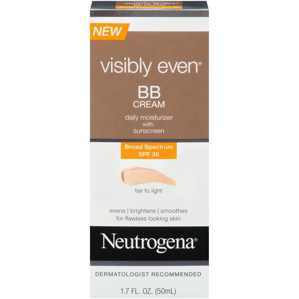 Neutrogena Visibly Even, BB Cream Fair to Light, 1.7 oz(50 ml)