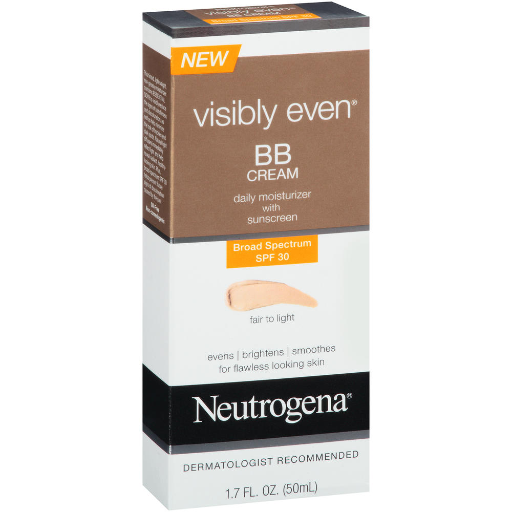 Neutrogena Visibly Even, BB Cream Fair to Light, 1.7 oz(50 ml)