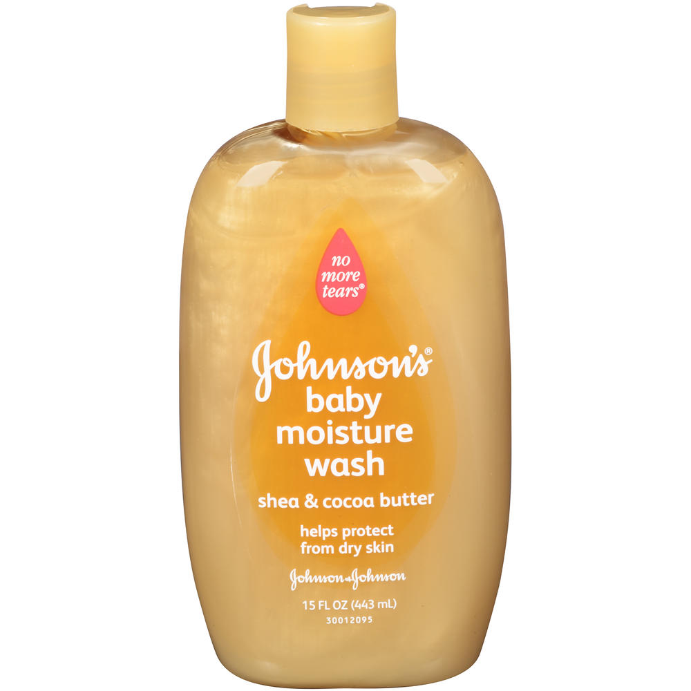 Johnson & Johnson Johnson's No More Tears Baby Wash, Shea & Cocoa Butter, 15 fl oz (444 ml)