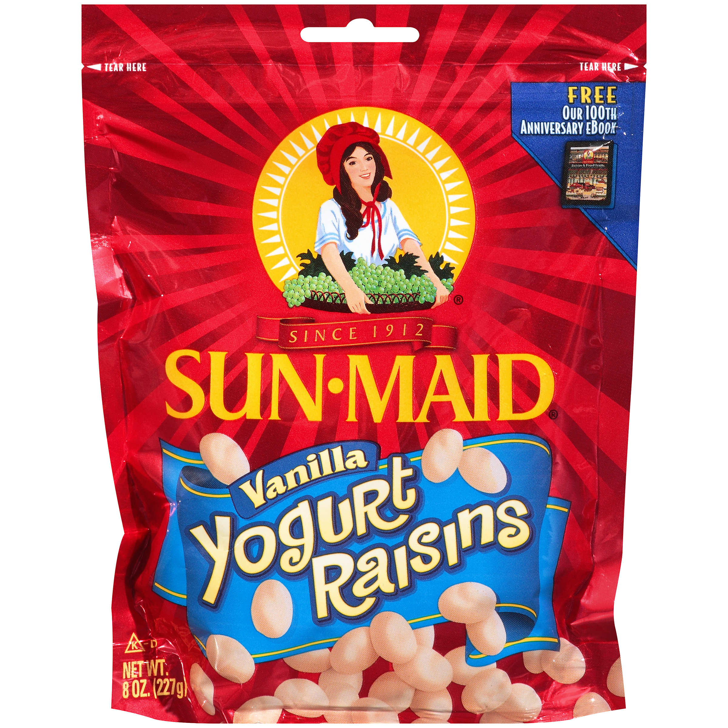 Sun-Maid Yogurt Raisins, Vanilla, 8 oz (227 g)