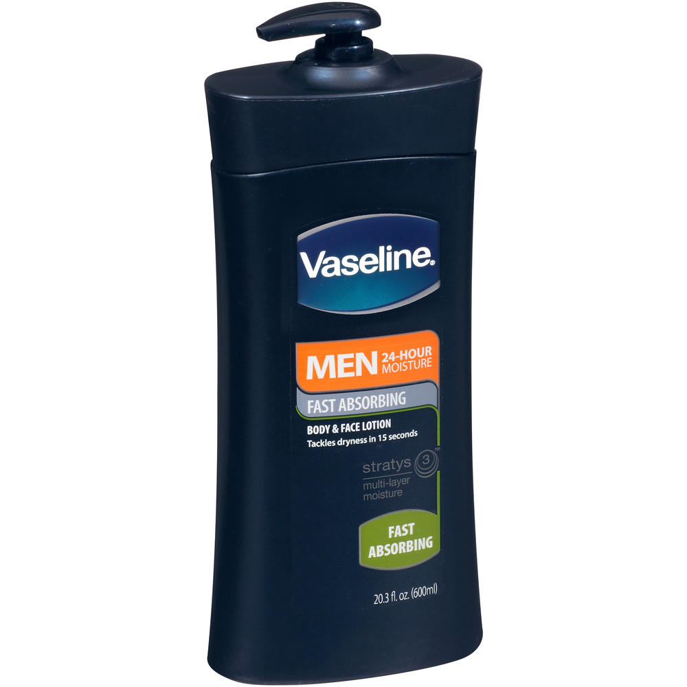 Vaseline Men Lotion, Body & Face, 24.5 fl oz (725 ml)