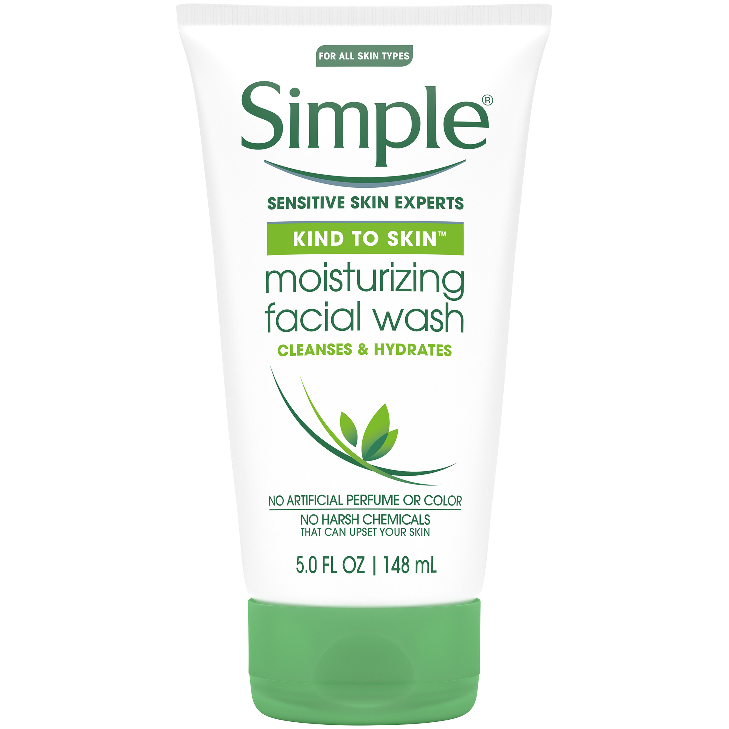 Simple Kind To Skin Facial Wash, Moisturizing, 5 fl oz (150 mg) Simple Kind To Skin Facial Wash, Moisturizing, 5 fl oz (150 mg)