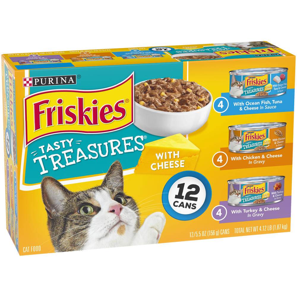 Friskies Wet Tasty Treasures Variety Pack Cat Food 125.5 oz. Cans