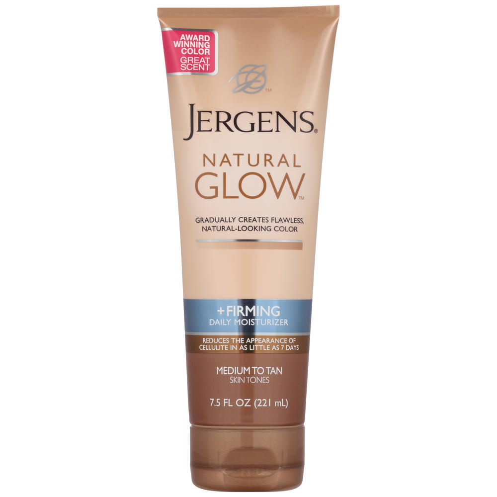 Jergens - Crème hydratante quotidienne Natural Glow Teint moyen-bronzé 221 ml