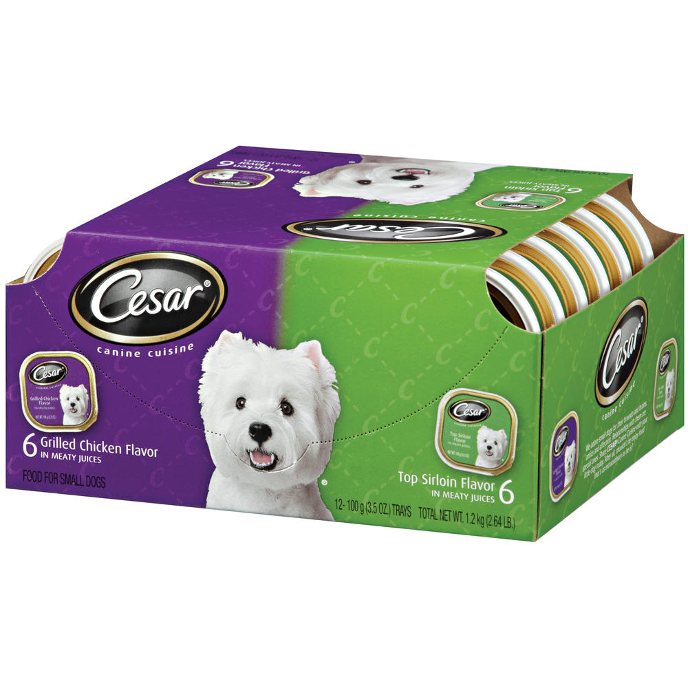 Cesar Canine Cuisine, Variety Pack, 12 - 3.5 oz (100 g) trays [2.65 lbs (1.2 kg)]