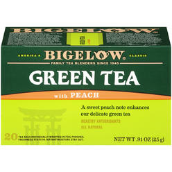 Bigelow Tea Bigelow Green Tea With Peach 20 Bag
