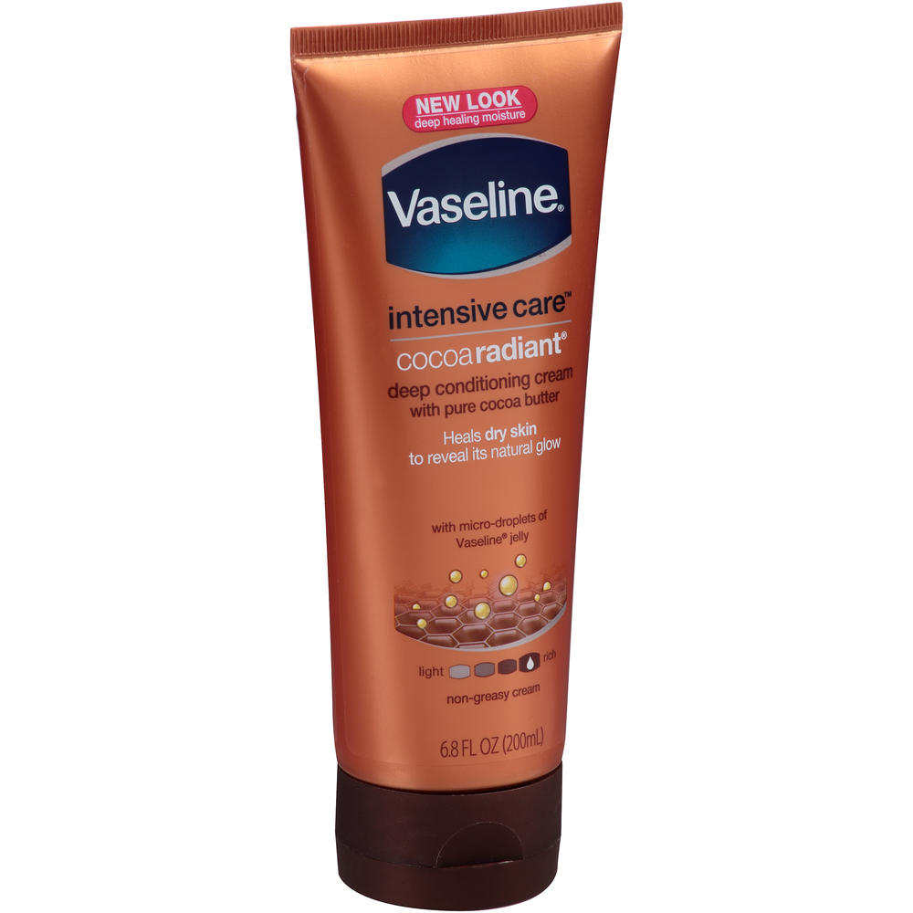 Vaseline Cocoa Butter Extra Care Cream, with Cocoa Butter & Petroleum Jelly, Deep Conditioning, 6.8 fl oz (200 ml)