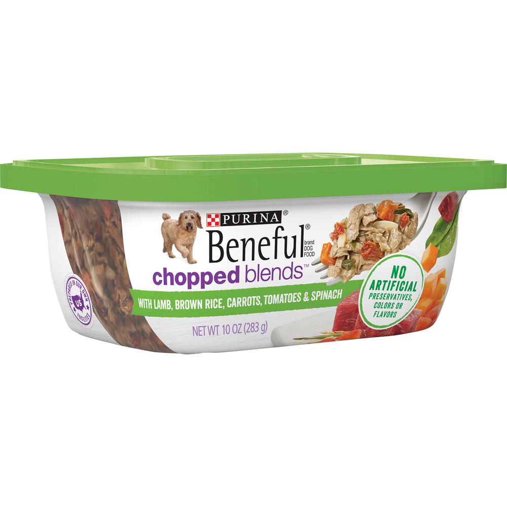 Beneful Chopped Blends(TM) with Lamb, Brown Rice, Carrots, Tomatoes & Spinach Wet Dog Food 10 oz.
