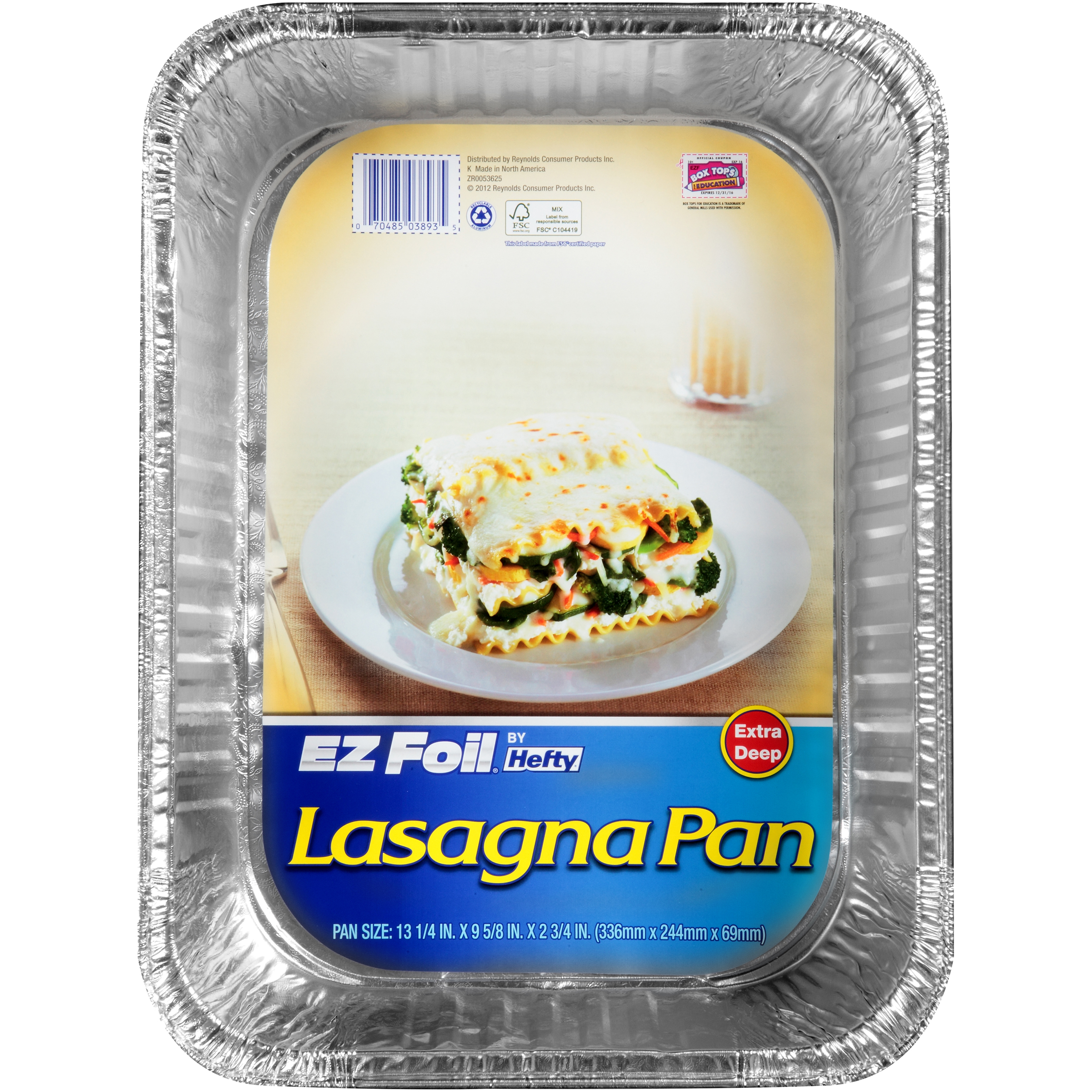 Hefty EZ Foil® Lasagna Pan 13 1/4 in. x 9 5/8 in. x 2 3/4 in. Shop Your Way Online Shopping