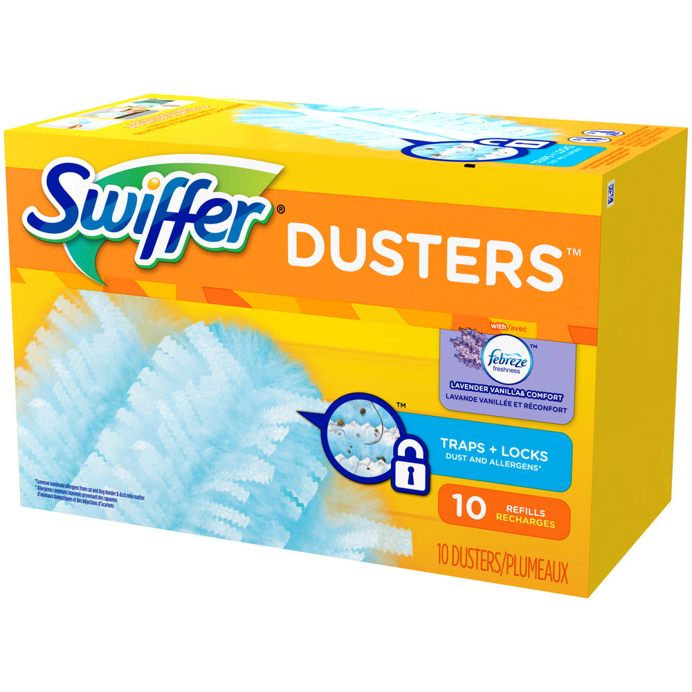 Swiffer Dusters Refill, with Febreze Fresh Scent, Lavender Vanilla & Comfort, 10 dusters