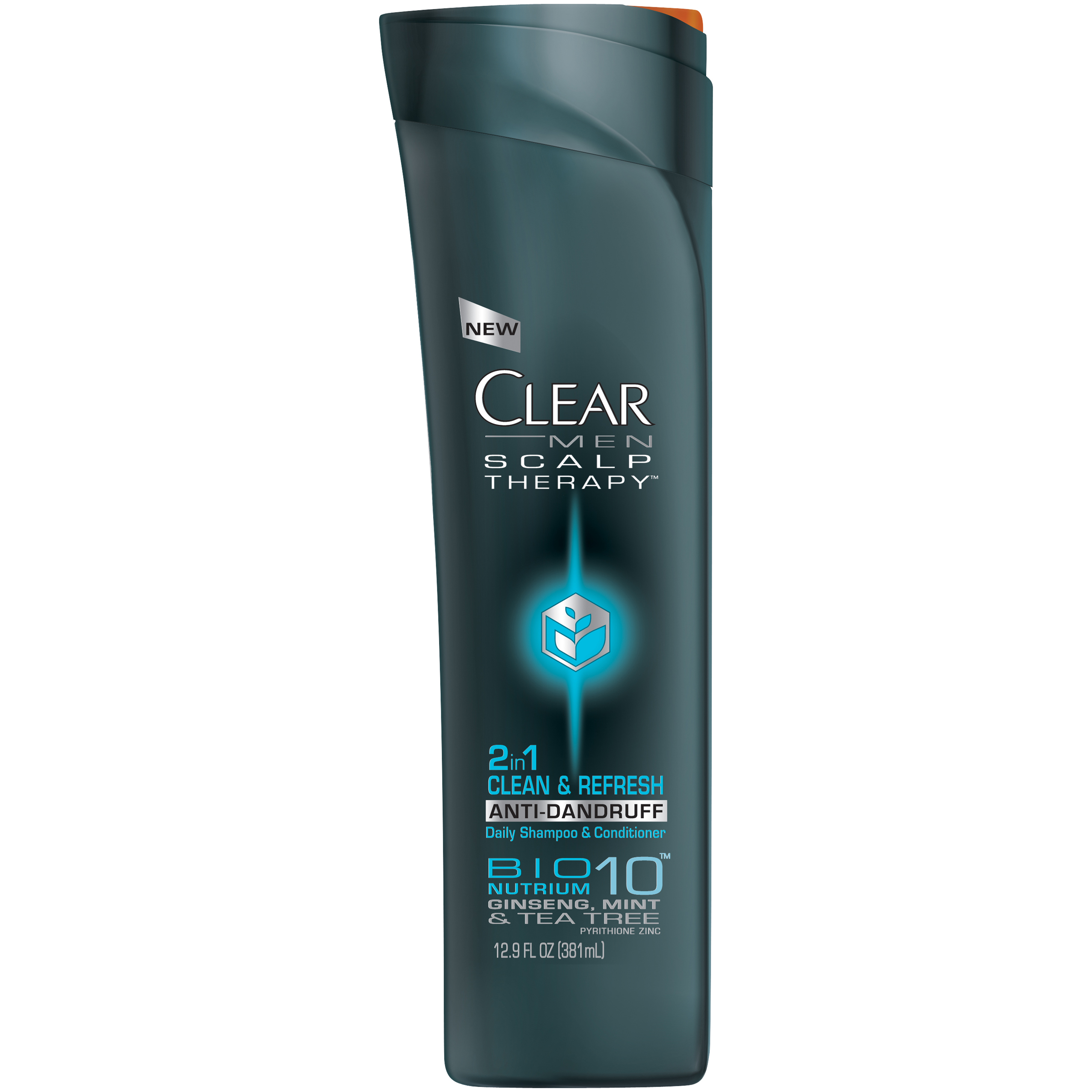 Clear Men Scalp Therapy Shampoo & Conditioner Daily Anti-Dandruff 2 in 1 Clean & Refresh 12.9 fl oz (381 ml)