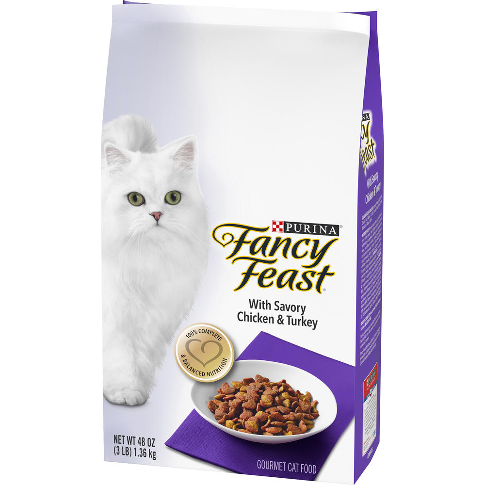 Fancy Feast Savory Chicken & Turkey Gourmet Cat Food 48 oz. Bag