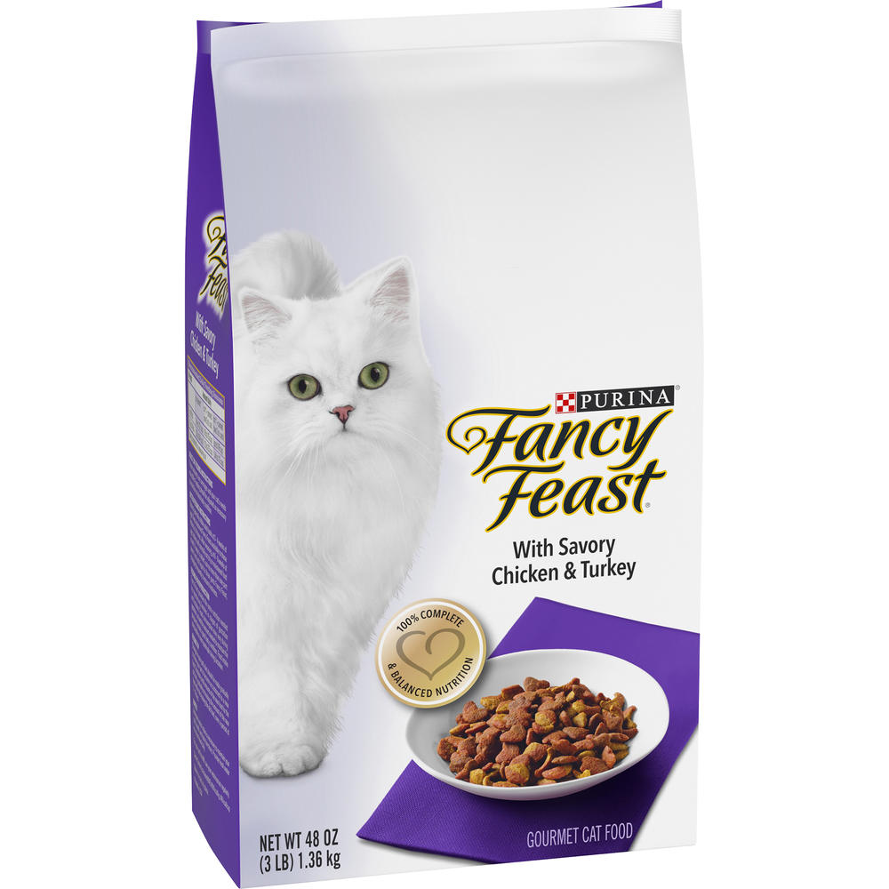 Fancy Feast Savory Chicken & Turkey Gourmet Cat Food 48 oz. Bag