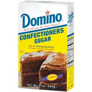 Domino Pure Cane Confectioners 10-X Powdered Sugar 1 LB BOX - Food ...