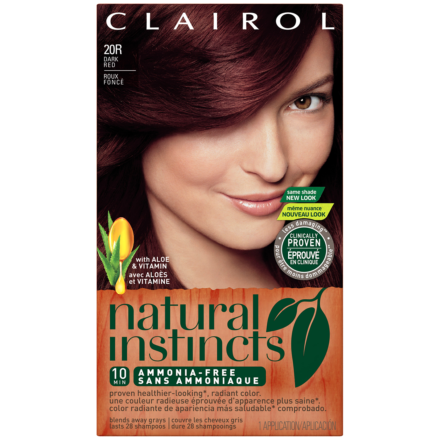 Clairol Natural Instincts Malaysian Cherry Dark Red 4rr 20r