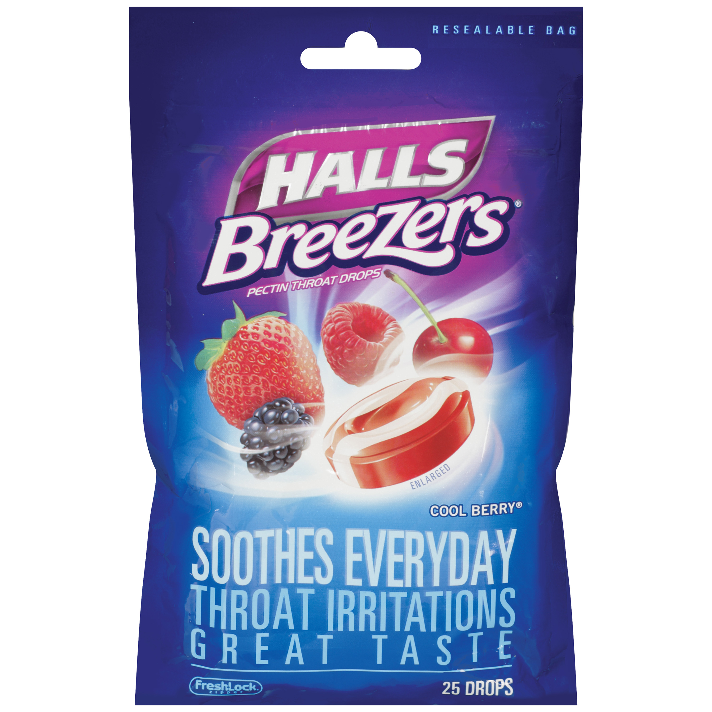 Upc 312546621596 halls breezers pectin throat drops cool berry