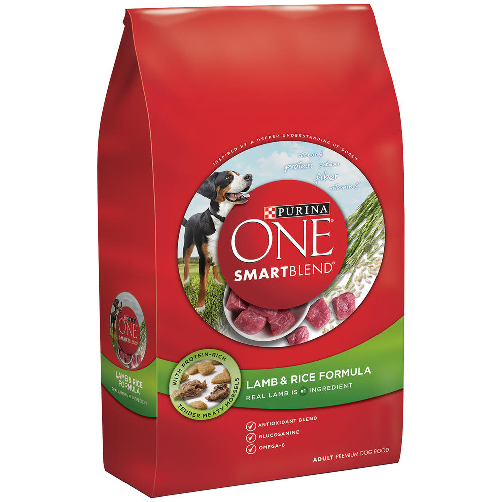 Purina ONE SmartBlend Lamb & Rice Formula Adult Premium Dog Food 16.5 lb. Bag