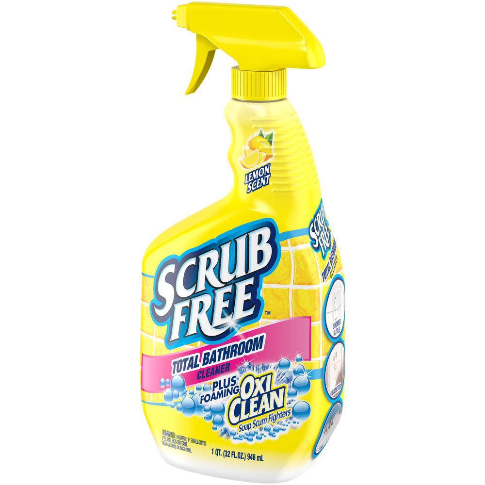 Arm & Hammer Scrub Free Bathroom Cleaner, Lemon Scent - 32 fl oz (1 qt) 946 ml