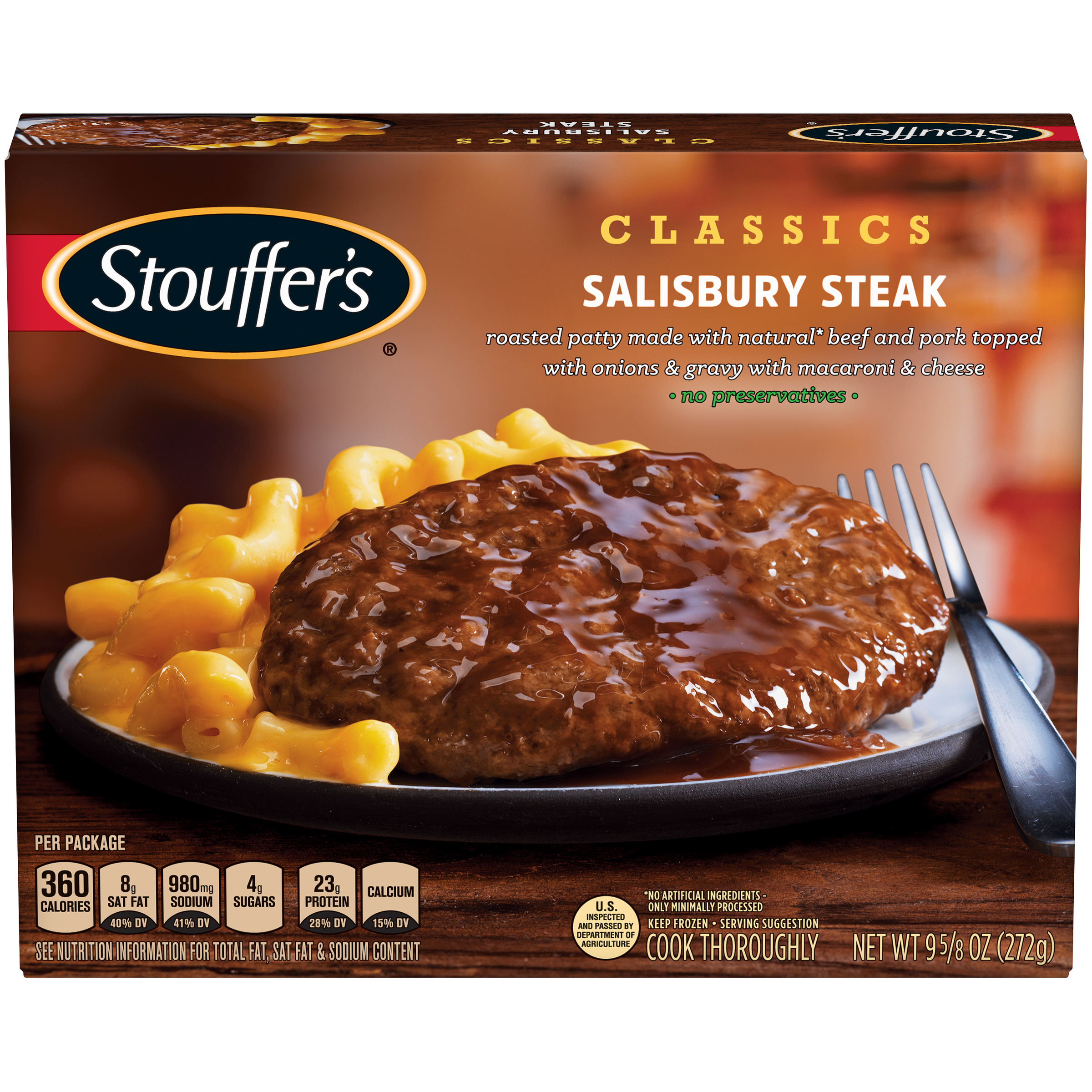 UPC 013800100702 - Stouffer's Homestyle Classics Salisbury Steak with ...