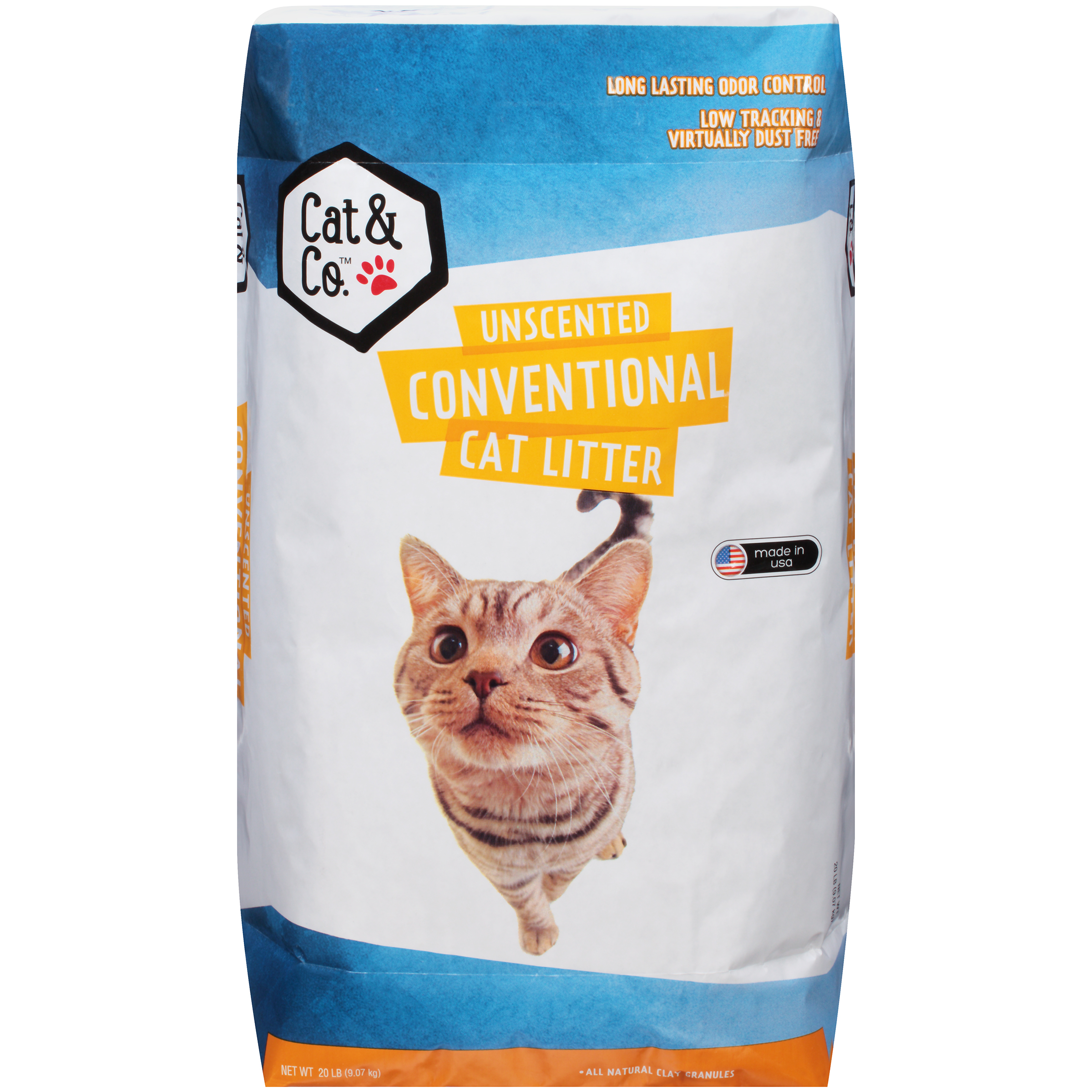 Cat & Co. Unscented Conventional, Cat Litter, 20 Lb